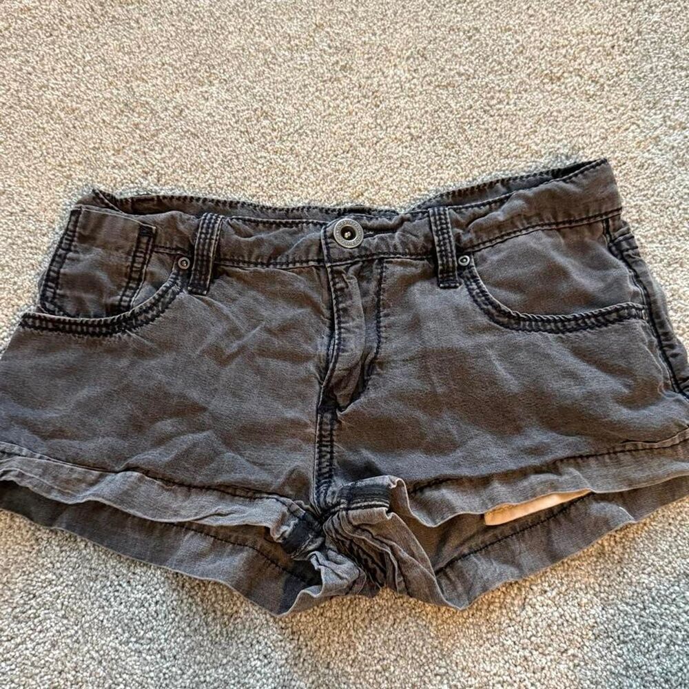 Bcbgmaxazria Women's Grey and Black Shorts